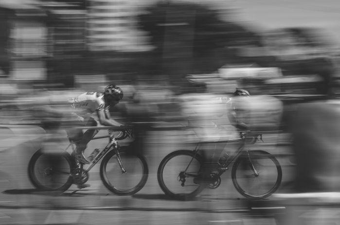 bicicletas em alta velocidade